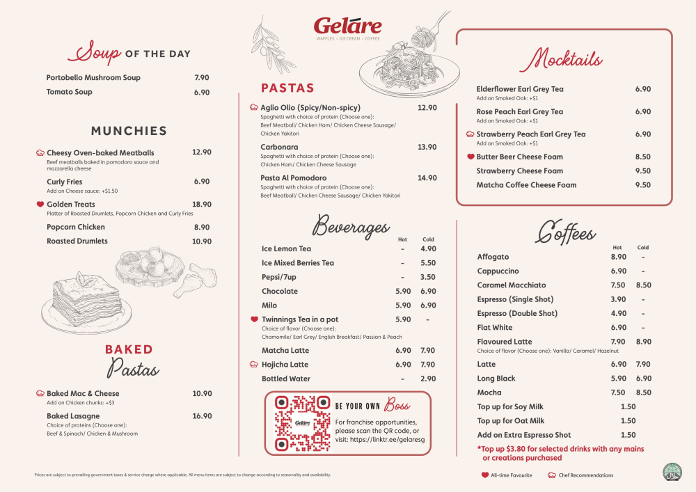 Gelare Menu 2